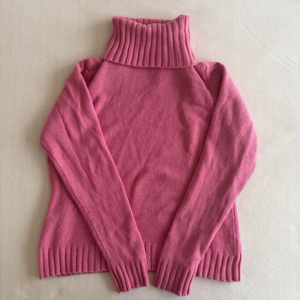 Gap Pink Turtleneck Knit Sweater